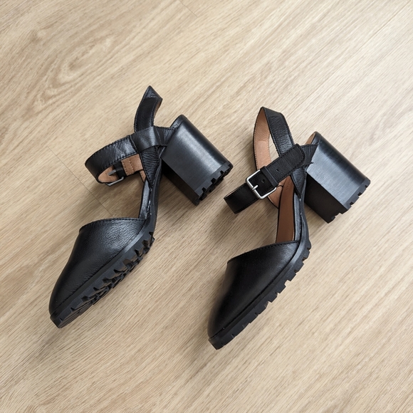 Madewell The Claudie Heeled Lugsole Mary Jane in Leather - Picture 2 of 3